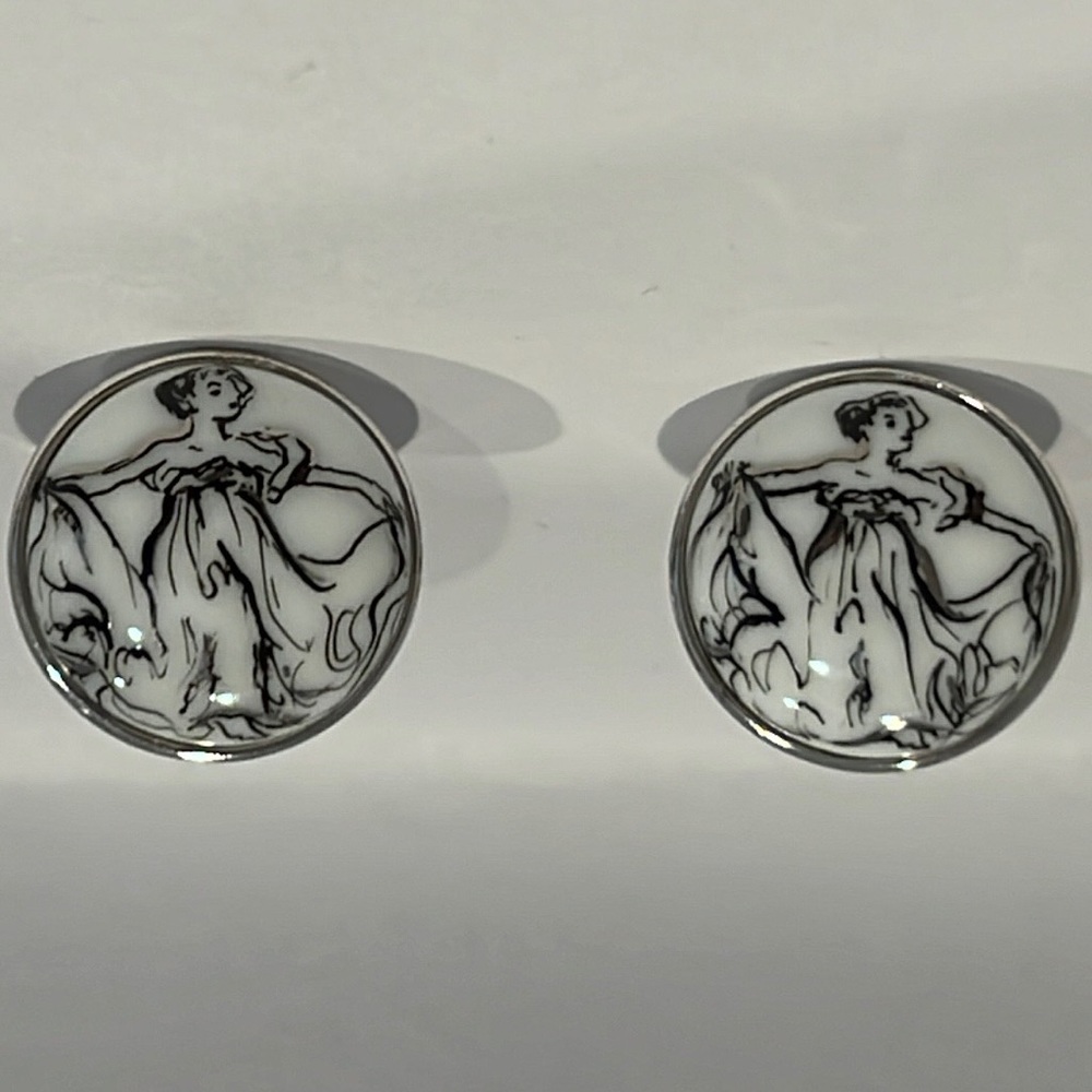 Mr. G Paris Hand Painted Cufflinks